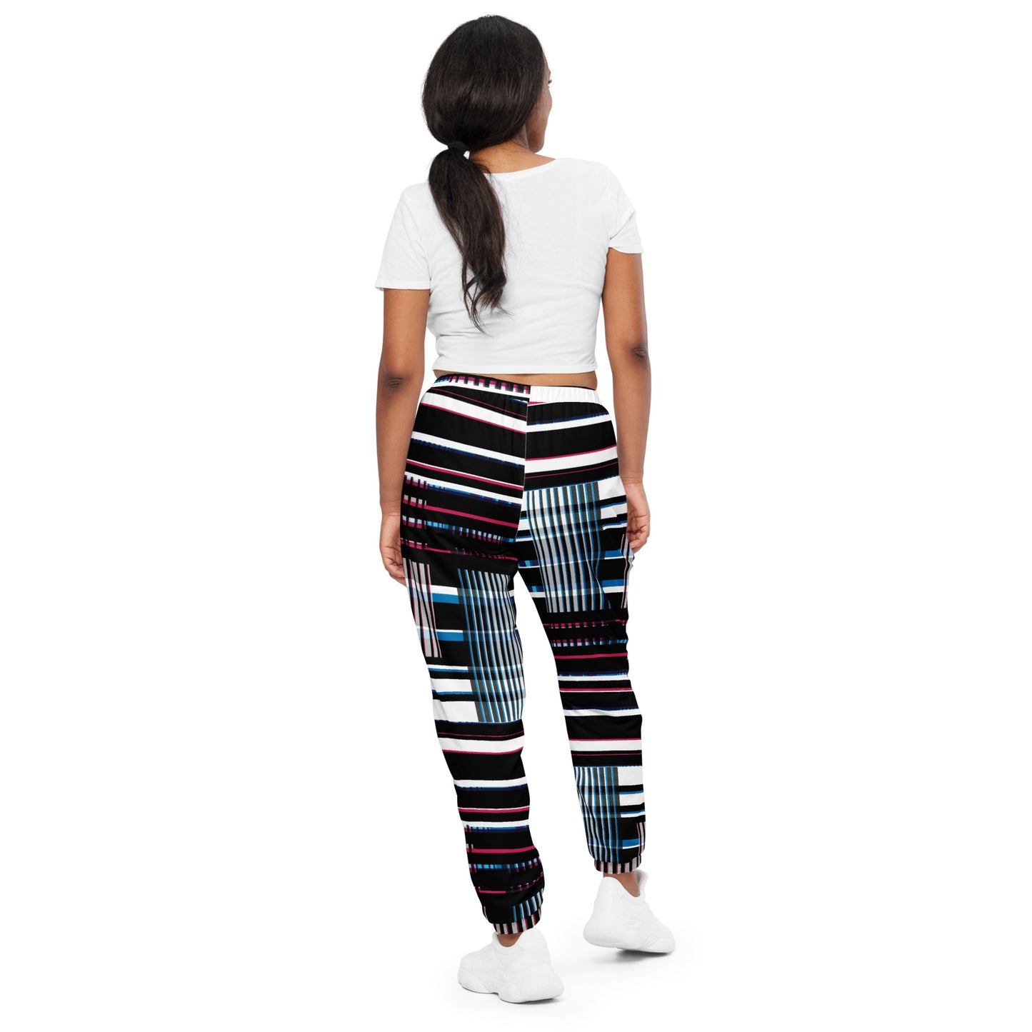 BelaMarkova Glitched unisex track pants