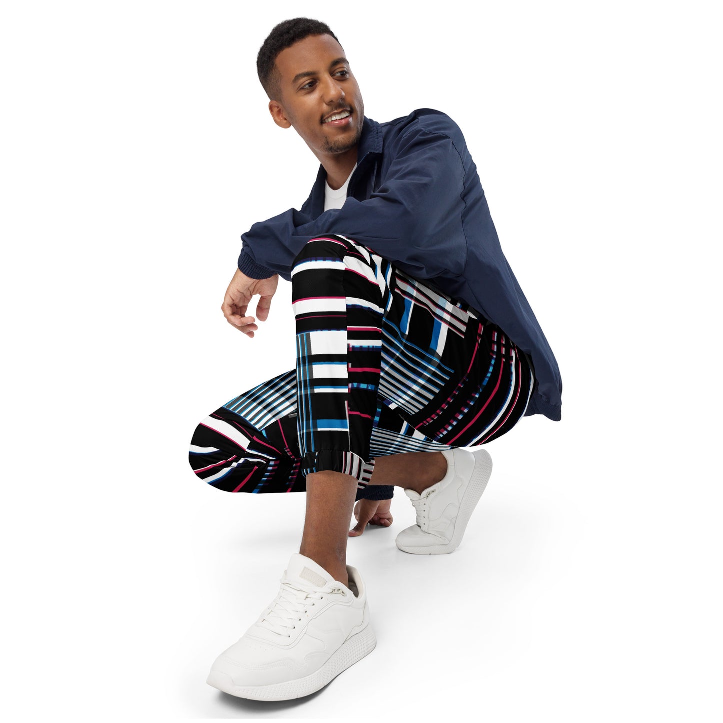 BelaMarkova Glitched unisex track pants