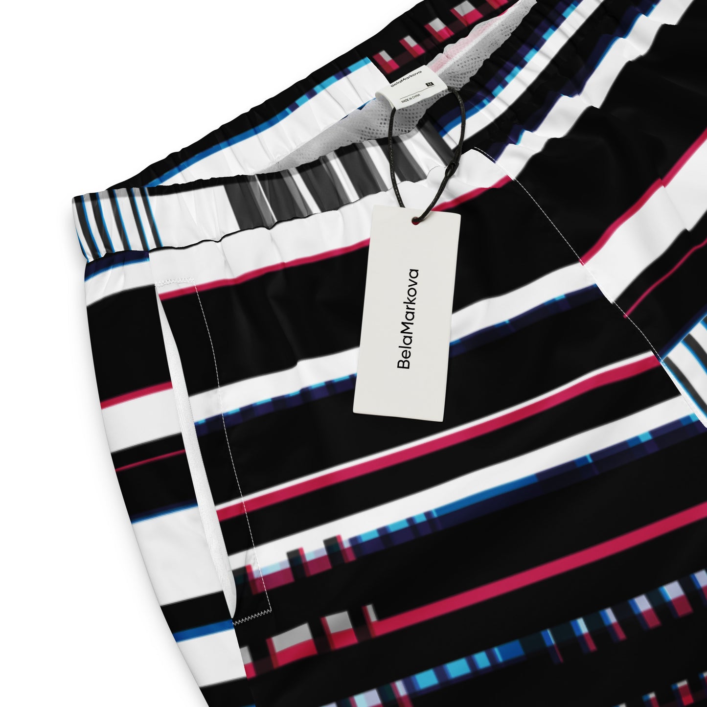 BelaMarkova Glitched unisex track pants